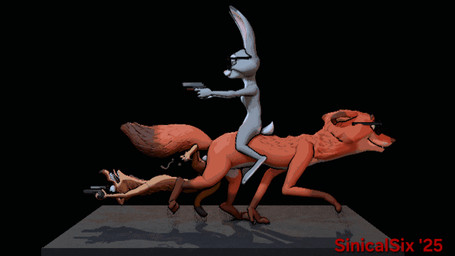 anal anal_knotting anal_penetration anthro balls bodily_fluids cum eyewear female genital_fluids genitals group gun knot_hanging knot_pull knotting male male/male nude penetration penis ranged_weapon riding_on_back running sex sunglasses trio vulva weapon sinicalsix disney zootopia duke_weaselton judy_hopps nick_wilde canid canine fox lagomorph leporid mammal mustelid musteline rabbit red_fox true_fox true_musteline weasel 16:9 3d_(artwork) animated digital_media_(artwork) loop short_playtime turntable_(animation) widescreen