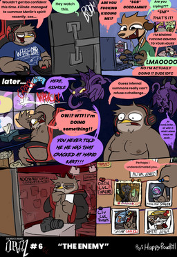 angry anthro areola beak beard black_clothing black_robe blood blood_from_eye blood_tears bloody_tears bodily_fluids brown_areola brown_beard brown_body brown_facial_hair brown_feathers brown_fur brown_hair brown_nipples clothed clothed_anthro clothed_male clothing collar color_coded color_coded_speech_bubble computer computer_keyboard computer_monitor conspiracy conspiracy_board controller crying crying_blood desktop desktop_computer electronics facial_hair fast_food feathers flat_screen_monitor food footwear fully_clothed fully_clothed_anthro fully_clothed_male fur game_controller gaming gaming_chair gesture group hair halo hand_gesture headgear headphones headset high_heels inside laundry lmao male middle_finger multi_monitor nipples nude nude_anthro nude_male obese obese_anthro obese_male overweight overweight_anthro overweight_male photo pink_clothing pink_footwear pink_high_heels polaroid_photo poster profanity rage_quit red_clothing red_footwear red_shoes religion robe rude_gesture shirt shoes speech_bubble t-shirt tears text thumb_tack tissue tissue_box topwear trio what yellow_beak happyroadkill discord_(app) friendship_is_magic hasbro my_little_pony applejack_(mlp) fluttershy_(mlp) jesus_christ orin_owl pinkie_pie_(mlp) rarity_(mlp) satan twilight_sparkle_(mlp) vixen_"fuck-alliteration"_raven avian bird canid canine canis corvid corvus_(genus) demon domestic_dog infernal_demon mammal oscine owl passerine raven 2026 absurd_res comic english_text hi_res multiple_scenes trans_(lore) trans_woman_(lore)