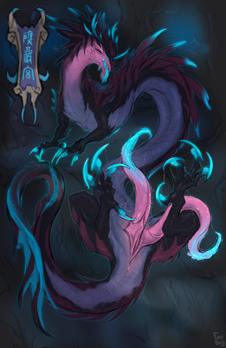 2_penises animal_genitalia animal_penis bodily_fluids claws erection feral genital_fluids genital_slit genitals hemipenes horn male multi_genitalia multi_penis penis precum prehensile_penis solo spines tapering_penis laobai mythology bai_(laobai) dragon_bai_(laobai) dragon eastern_dragon mythological_creature mythological_scalie scalie hi_res