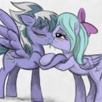 1:1 accessory blush bodily_fluids bow_(feature) bow_accessory bow_ribbon centered_hair_bow cloud_chaser_(mlp) colored colored_sketch cutie_mark duo equid equine eyes_closed feathered_wings feathers female female/female feral flitter_(mlp) friendship_is_magic hair hair_accessory hair_bow hair_ribbon half-closed_eyes hasbro incest_(lore) karol_pawlinski kiss_on_lips kissing mammal messy multicolored_hair my_little_pony mythological_creature mythological_equine mythology narrowed_eyes pegasus purple_body purple_feathers quadruped ribbons saliva sibling_(lore) simple_background sketch sloppy_kiss text two_tone_hair url wings