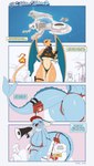 4_fingers 4_panel_comic accessory anthro anthrofied areola areola_slip bag big_breasts big_butt bikini_thong biped black_nose blue_areola blush boat breasts butt cellphone clothing dialogue ear_fins electronics ellipsis exclamation_point eyelashes eyes_closed eyewear female fin fingers fire flaming_tail furgonomics group hand_on_hip head_fin holding_cellphone holding_megaphone holding_object holding_phone hotel huge_breasts island legband life_preserver lifeguard lifeguard_chair lifeguard_swimsuit male markings megaphone membrane_(anatomy) membranous_wings mole_(marking) navel neck_fin one-piece_swimsuit open_mouth open_smile phone pokemorph pouch_(clothing) red_clothing red_swimwear resort sea sitting smile stadium standing sunglasses swimwear tail tail_accessory tail_bag tail_fin text text_box thighband topwear trio twitter_handle under_boob vehicle water watercraft wings thekite nintendo pokemon rapi_(thekite) charizard eeveelution generation_1_pokemon human mammal pokemon_(species) vaporeon 2025 absurd_res artist_name comic english_text hi_res