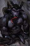 >:) >:p abs anthro arm_tuft balls basket bedroom_eyes biceps big_muscles big_penis big_pupils biped birch birch_rod black_balls black_body black_claws black_ears black_fur black_genitals black_glans black_hair black_hooves black_horn black_inner_ear black_inner_ear_fluff black_nipples black_nose black_penis black_tuft body_hair bovid_horn caprine_horn cheek_tuft chest_tuft claws container crotch_tuft cuff_(restraint) curved_horn dark_balls dark_body dark_claws dark_ears dark_fur dark_glans dark_hair dark_hooves dark_horn dark_inner_ear dark_nipples dark_nose dark_penis dark_tuft deltoids detailed_background dilated_pupils erection facial_tuft finger_claws foreskin fur genitals glans glistening glistening_body glistening_fur glistening_genitalia glistening_penis hair hairy_balls half-closed_eyes happy_trail high-angle_view highlights_(coloring) holding_object holidays hooves horn humanoid_genitalia humanoid_hands humanoid_penis inner_ear_fluff light long_tongue looking_at_viewer looking_up male male_anthro monotone_balls monotone_body monotone_fur monotone_genitals monotone_glans monotone_hair monotone_horn monotone_penis mostly_nude muscular muscular_anthro muscular_male narrowed_eyes naughty_face navel neck_tuft nipples outside partially_retracted_foreskin pecs penis perspective presenting presenting_penis pubes pupils purple_highlights ram_horn red_tongue restraints ridged_horn seductive shackles sharp_teeth smile smiling_at_viewer snow snowing solo stone_wall tapering_tongue teeth thick_tongue three-quarter_view tongue tongue_out trapezius triceps tuft tusks unguligrade unguligrade_anthro vein veiny_hands veiny_penis wall_(structure) wrist_cuffs wrist_tuft yellow_eyes chunie christmas krampus bovid caprine caprine_demon demon goat goat_demon mammal 2020 adobe_photoshop_(artwork) dark_theme digital_media_(artwork) digital_painting_(artwork) full-length_portrait hi_res lighting portrait shaded signature