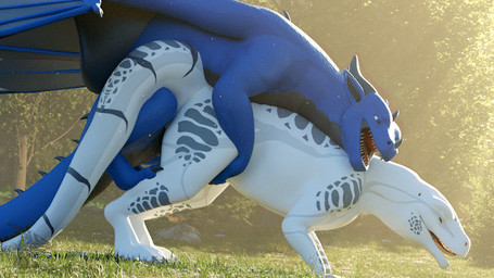 animal_genitalia animal_penis blue_body claws duo erection female female_penetrated feral feral_on_feral feral_penetrated feral_penetrating feral_penetrating_feral forest from_behind_position genitals humping interspecies knot knotted_penis male male/female male_penetrating male_penetrating_female nude outside penetration penile penile_penetration penis penis_in_vagina perching_position plant pupils quadruped ridged_penis scales sex side_view slit_pupils standing_on_hock tail teeth thrusting tree vaginal vaginal_penetration white_body wings thatman jinnoaka_(modeler) european_mythology mythology syrazor xaria_(thatman_23) dinosaur dragon interceptor mythological_creature mythological_scalie prehistoric_species reptile saurischian scalie theropod western_dragon 16:9 3d_(artwork) 3d_animation animated blender_(artwork) blender_cycles_(artwork) digital_media_(artwork) loop widescreen