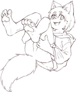 4_toes 5_fingers anthro bangs bent_legs bottomwear bulge butt clothed clothed_anthro clothed_male clothing cute_fangs eyebrow_through_hair eyebrows fangs feet fingers fluffy fluffy_tail fully_clothed fully_clothed_anthro fully_clothed_male hair hair_between_eyes hindpaw holding_both_legs hoodie humanoid_hands inner_ear_fluff iris kemono legs_up looking_at_viewer lying male male_anthro messy_hair on_back open_mouth open_smile outline pawpads paws plantigrade plantigrade_pawpads pose presenting presenting_bulge presenting_hindquarters pupils short_hair shorts simple_background smile smiling_at_viewer solo tail teeth three-quarter_view tight_bottomwear tight_clothing tight_shorts toes tongue topwear translucent translucent_hair tuft white_background young young_anthro young_male teien canid canine canis fox mammal black_and_white full-length_portrait hi_res monochrome pinup portrait sketch