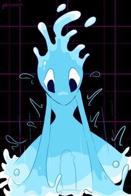 ambiguous_penetration blue_body cowgirl_position duo erection female first_person_view from_front_position genitals glistening glistening_body humanoid_genitalia humanoid_penis motion_lines on_bottom on_top penetration penile penile_penetration penis sex solo_focus translucent translucent_body water pincoosh deltarune undertale_(series) miss_mizzle darkner elemental_creature humanoid water_creature hi_res