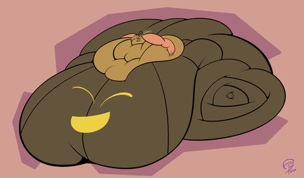 ambiguous_gender belly belly_overhang big_belly big_butt big_cheeks blobby brown_body butt chubby_cheeks empty_eyes fat_rolls hair huge_belly huge_butt huge_cheeks hyper hyper_belly hyper_butt hyper_cheeks immobile morbidly_obese morbidly_obese_ambiguous morbidly_obese_humanoid not_furry obese obese_ambiguous obese_humanoid open_mouth open_smile overweight overweight_ambiguous overweight_humanoid pink_hair pink_mouth plant prehensile_hair sitting smile solo three-quarter_view yellow_eyes jarodoc1324 nintendo pokemon elemental_creature elemental_humanoid flora_fauna generation_6_pokemon gourgeist humanoid plant_humanoid pokemon_(species) 2026 absurd_res colored digital_media_(artwork) flat_colors hi_res signature