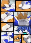 anthro anthro_on_anthro belly_kiss blue_body blue_fur blue_hair blush bodily_fluids breasts canid canine canon_couple comic cunnilingus duo female fox fox_mccloud from_front_position fur genital_fluids genitals hair hi_res intraspecies kissing kissing_belly krystal_(star_fox) licking lying male male/female mammal missionary_position moltsi nintendo nipples nude on_back oral pussy saliva sex spread_legs spreading star_fox table_lotus_position tongue tongue_out vaginal vaginal_fluids white_body white_fur