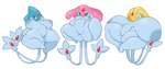 2_tails areola big_breasts biped black_eyes blue_body breasts eyes_closed featureless_crotch featureless_feet feet female floating forehead_gem front_view gem group hand_on_leg hand_on_thigh huge_breasts hyper hyper_breasts lake_guardians legendary_trio multi_tail multicolored_body nipples nude nude_female overweight overweight_female simple_background tail thick_thighs trio white_background white_slime_(artist) nintendo pokemon azelf generation_4_pokemon humanoid legendary_pokemon mesprit pokemon_(species) uxie 2024 absurd_res digital_drawing_(artwork) digital_media_(artwork) hi_res widescreen