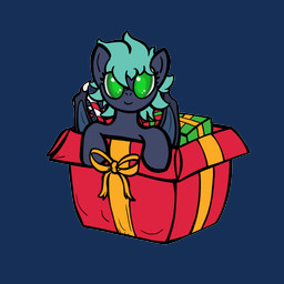 bat_wings blue_body blue_wings eyelashes female feral gift green_eyes green_hair hair holidays looking_at_viewer membrane_(anatomy) membranous_wings simple_background smile smiling_at_viewer solo transparent_background wings yellow_ribbon rioluu christmas hasbro my_little_pony fan_character gem_(ballad) bat_pony equid mammal alpha_channel