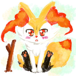 3_fingers 3_toes :o ambiguous_anthro ambiguous_gender anthro arm_tuft biped black_body black_fur blush blush_lines cheek_tuft chest_tuft digitigrade dipstick_tail facial_tuft feet fingers front_view fur hands_between_legs hindpaw hip_tuft inner_ear_fluff looking_at_viewer markings multicolored_body multicolored_fur nude_ambiguous nude_anthro open_mouth orange_body orange_eyes orange_fur orange_inner_ear_fluff orange_nose orange_tail_tip pawpads paws pink_pawpads pointy_ears prick_ears shoulder_tuft simple_background sitting solo stick tail tail_markings toes tuft two_tone_tail white_body white_fur yellow_body yellow_fur yellow_tail annyui0611 nintendo pokemon braixen canid generation_6_pokemon mammal pokemon_(species) 1:1 2021 colored digital_drawing_(artwork) digital_media_(artwork) full-length_portrait hi_res japanese_description portrait shaded