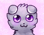 ambiguous_gender black_nose cat_smile closed_smile fur grey_body grey_fur looking_at_viewer mouth_closed purple_eyes simple_background smile solo flavia-elric nintendo pokemon espurr generation_6_pokemon pokemon_(species) 2014 digital_media_(artwork)