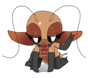 4_arms :3 all_fours antennae_(anatomy) anthro armwear arthropod_abdomen back_wings big_eyes black_capelet black_clothing black_gloves black_handwear black_legwear black_thigh_highs brown_body brown_exoskeleton brown_wings capelet clothing elbow_gloves exoskeleton eyelashes featureless_crotch female female_anthro fingers gesture gloves half-closed_eyes hand_gesture handwear legwear mostly_nude mostly_nude_anthro mostly_nude_female mouth_closed multi_arm multi_limb narrowed_eyes red_bow shadow simple_background solo spread_wings thigh_highs v_sign white_background wings tosx roazzi_(tosx) arthropod blattodean cockroach insect 2025