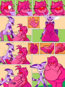 anthro attribute_theft belly belly_overhang big_belly big_breasts big_butt body_size_growth breasts butt clothed clothing duo female goo_transformation larger_female male morbidly_obese morbidly_obese_anthro morbidly_obese_female obese obese_anthro obese_female overweight overweight_anthro overweight_female partially_clothed red_sclera shrinking size_difference size_theft size_transformation smaller_male torn_clothing transformation yellow_eyes scarletschnoz sega sonic_the_hedgehog_(series) amy_rose big_the_cat domestic_cat eulipotyphlan felid feline felis hedgehog mammal zombot 2021 3:4