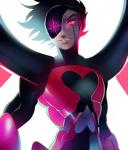 black_hair hair heart_symbol machine male not_furry pose smile solo xenvita_(artist) undertale undertale_(series) mettaton mettaton_neo android humanoid robot robot_humanoid 2015 hi_res