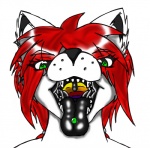 anthro female front_view gaping_mouth mouth_shot open_mouth rainbow solo teeth throat tongue uvula drazelleverse gothyk whinry canid canine canis mammal wolf digital_media_(artwork) hi_res