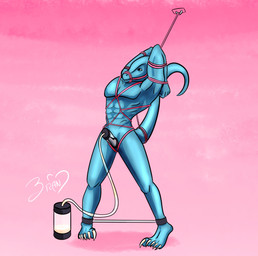 anthro arms_bent arms_tied bdsm blue_body blue_scales bodily_fluids bondage bound claws cum erection feet forced forced_orgasm gag gagged genital_fluids genitals hands_behind_head leg_spreader machine male milking_machine multiple_orgasms muzzle_(object) muzzled nude orgasm penile penis penis_milking questionable_consent raised_arms restraints rope rope_bondage rope_harness scales simple_background solo spreader_bar standing straight_legs submissive submissive_male tail tail_bondage tail_tied wide_stance bugbean dinosaur hadrosaurid lizard ornithischian ornithopod parasaurolophus prehistoric_species reptile scalie theropod 2021 absurd_res digital_media_(artwork) hi_res