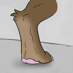 4_toes anthro bracing_for_impact brown_body brown_fur claws digitigrade duo extreme_size_difference feet foot_fetish foot_focus fur hindpaw looking_up lying male male/male micro on_back pawpads paws reaching_up simple_background size_difference smoke soles squish stomped stomping toe_claws toes underfoot white_body white_fur yellow_body yellow_fur kiwifizz canid canine fox mammal true_fox 1:1 animated