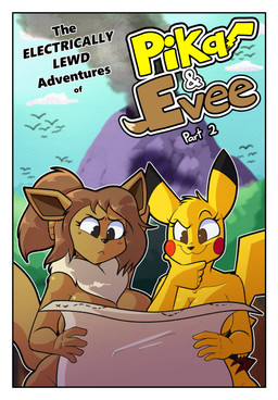 anthro anthrofied big_breasts big_ears border breasts brown_hair convenient_censorship duo female hair map mountain neck_tuft nude pokemorph simple_background smoke text tuft white_border outletdraws nintendo pokemon eevee generation_1_pokemon pikachu pokemon_(species) absurd_res digital_media_(artwork) hi_res