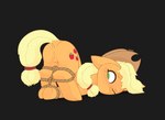 ass_up bdsm bondage bound butt female feral genitals pussy rear_view restraints rope rope_bondage solo stuck enzodoesart friendship_is_magic hasbro my_little_pony applejack_(mlp) equid equine horse mammal pony hi_res