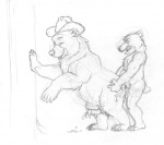 anal anthro anthro_on_feral bear bestiality black_and_white brother_bear chris_mckinley cowboy cum disney feral gay hands-free hat interspecies kenai male monochrome nude open_mouth orgasm penis sex size_difference small_dom_big_sub
Rating: Explicit
Score: 10
User: toboe
Date: January 13, 2012