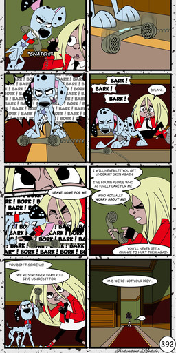 black_spots blonde_hair dialogue duo electronics female feral fur hair hairless holding_object holding_phone long_hair male phone speech_bubble spots text white_body white_fur redundantmodule 101_dalmatian_street 101_dalmatians disney cuddles_(101_dalmatians) dylan_(101_dalmatians) hunter_de_vil canid canine canis dalmatian domestic_cat domestic_dog felid feline felis hairless_cat human mammal sphynx_(cat) absurd_res comic english_text hi_res