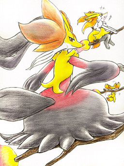 ambiguous_gender anthro black_body black_fur blush blush_lines emanata eyes_closed feral fire fur group happy inner_ear_fluff looking_at_viewer multicolored_body open_mouth orange_body orange_eyes orange_fur paws simple_background stick tail tongue trio tuft white_body white_fur yellow_body yellow_fur eiroru nintendo pokemon pokemon_legends_z-a braixen canid canine fennekin generation_6_pokemon generation_9_pokemon mammal mega_delphox mega_evolution pokemon_(species) 2025 graphite_(artwork) hi_res traditional_media_(artwork)