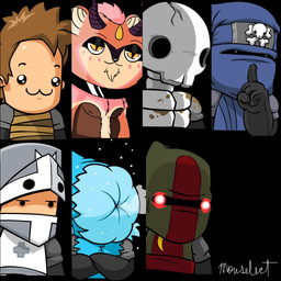 7_characters :3 aged_up arm_tuft armor bald beard belly big_head black_background black_clothing black_collar black_eyebrows black_eyes black_eyeshadow black_gloves black_handwear blue_clothing blue_coat blue_hoodie blue_topwear bone brown_body brown_hair brown_skin chest_tuft cloak clothing coat collar collar_only cracked_skull cross cross_(symbol) crossed_arms cultist eyebrows eyeless eyeshadow facial_hair farmer for_a_head fur gem gloves glowing glowing_eyes goatee green_cloak green_clothing grey_armor group hair handwear happy headgear helmet hood hoodie horn inuit knight looking_aside makeup male male/male mask mouth_closed mud ninja ninja_outfit nipples noseless nude orange_body orange_fur pink_body pink_fur pink_hair purple_body purple_fur purple_horn red_cloak red_clothing red_eyes relaxed_expression relaxing serious_face shoulder_tuft shush simple_background skeleton skull skull_head slightly_chubby small_eyebrows small_nose smile snow tan_body tan_fur three-quarter_view toony topaz_(gem) topwear tuft warrior water_symbol white_armor yellow_eyes yellow_gem mouselect third-party_edit castle_crashers animal_head animal_humanoid human humanoid mammal procyonid raccoon 1:1 digital_drawing_(artwork) digital_media_(artwork) digital_painting_(artwork) hi_res painting_(artwork) portrait