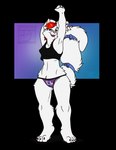 clothed clothing female panties slim small_chest underwear os abby domestic_cat felid feline felis mammal alpha_channel hi_res