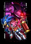 anthro blue_body blue_fur clothing female fur gloves green_eyes group handwear machine male micro_calves micro_legs micro_thighs pink_body pink_fur red_eyes thin_calves thin_legs thin_thighs trio rainsyart sega sonic_the_hedgehog_(series) amy_rose metal_sonic sonic_the_hedgehog eulipotyphlan hedgehog mammal robot hi_res