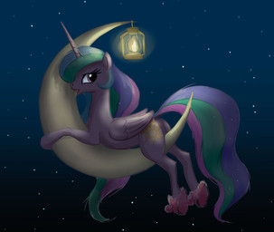 cutie_mark feathered_wings feathers female feral hair horn lamp lantern looking_at_viewer multicolored_hair night purple_eyes sky solo star tongue tongue_out white_body white_feathers wings el-yeguero friendship_is_magic hasbro my_little_pony mythology princess_celestia_(mlp) equid equine mammal mythological_creature mythological_equine winged_unicorn 2017