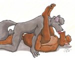 anal anal_penetration anthro anthro_on_anthro anthro_on_bottom anthro_on_top anthro_penetrated anthro_penetrating anthro_penetrating_anthro black_nose black_pawpads duo eagle_position eye_contact from_front_position genitals green_eyes head_tuft holding_leg kissing legs_up licking looking_at_another lying male male/male male_on_bottom male_on_top male_penetrated male_penetrating male_penetrating_male missionary_position nude on_back on_bottom on_ground on_top pawpads penetration penile penile_penetration penis penis_in_ass pink_nose pink_penis plantigrade purple_eyes sex shadow side_view simple_background tongue tongue_out tuft white_background guppy_(artist) canid canine canis domestic_cat felid feline felis mammal wolf 1999 signature traditional_media_(artwork)