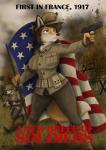 american_flag anthro army_uniform barbed_wire big_breasts black_nose breasts brown_eyes brown_hair curvy_figure female flag fur gun hair handgun hourglass_figure m1911 male orange_body orange_fur pistol propaganda ranged_weapon rifle sergeant text united_states_of_america war weapon white_body white_fur world_war_1 wolfjedisamuel u.s._army canid canine canis domestic_dog fox mammal 2014 absurd_res dated digital_drawing_(artwork) digital_media_(artwork) english_text hi_res signature watermark