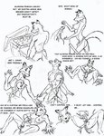 anthro feet female feral forced genitals infected infestation parasite pawpads paws penetration pussy slime soles solo text toes alyn_gryphon c-snake canid canine fox living mammal black_and_white comic english_text monochrome