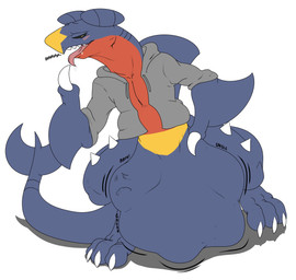 abdominal_bulge anthro belly belly_rub big_tail blush bodily_fluids breath bulge claws clothed clothing detailed_bulge drooling endosoma face_imprint groan half-closed_eyes hand_on_belly head_imprint hoodie human_prey imprint looking_at_viewer looking_pleasured male male_pred moan muffled narrowed_eyes open_clothing open_hoodie open_topwear oral_vore panting panting_in_face paws predator/prey prey_imprint prey_outline safe_vore saliva same_size_vore soft_vore solo spread_legs spreading squirming stretchy_belly struggling struggling_prey tail tight_belly tongue tongue_out topwear vore willing_prey heartman98 nintendo pokemon garchomp generation_4_pokemon human mammal pokemon_(species) hi_res
