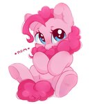 bite blue_eyes daww eyelashes female feral fluffy fur hair hair_bite inner_ear_fluff looking_at_viewer nom pink_body pink_fur pink_hair pink_tail simple_background sitting solo tail tuft white_background melodylibris friendship_is_magic hasbro my_little_pony pinkie_pie_(mlp) earth_pony equid equine horse mammal pony 2023 digital_drawing_(artwork) digital_media_(artwork)