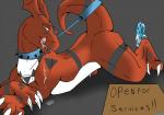 2013 ambiguous_gender backlash91 claws digimon dildo drooling grey_background guilmon half-closed_eyes looking_at_viewer open_mouth plain_background raised_tail red_body saliva scalie sex_toy spikes teeth toe_claws tongue tongue_out white_body yellow_eyes
Rating: Explicit
Score: 2
User: Finchmaster
Date: March 08, 2014