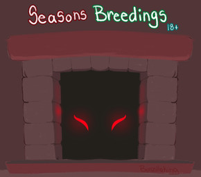 age_restriction chimney genitals glowing glowing_eyes holidays red_eyes solo bunzillaking christmas krampus bovid caprine caprine_demon demon goat_demon mammal cover cover_art cover_page hi_res