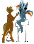 2014 absurd_res anthro anthrofied bdsm blonde_hair blue_eyes blue_fur bondage bound breasts cutie_mark duo equine female friendship_is_magic fur hair half-closed_eyes hi_res horse lesbian mammal ms_harshwhinny_(mlp) multi-colored_hair my_little_pony nude open_mouth pegasus plain_background pony purple_eyes pussy rainbow_dash_(mlp) rainbow_hair sitting standing threewontwo whip white_background wings wooden_horse
Rating: Explicit
Score: 8
User: lemongrab
Date: January 23, 2014