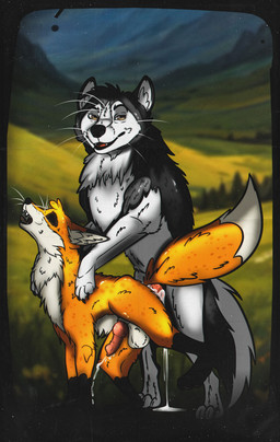 anal anal_penetration bodily_fluids brown_eyes couples cum cum_in_ass cum_inside cum_pool cum_pooling cum_string doggystyle drooling duo ejaculation feral from_behind_position fur genital_fluids grey_body grey_fur looking_at_viewer male male/male open_mouth orgasm orgasm_face penetration romantic romantic_couple saliva sex smile 0l-fox-l0 canid canine canis domestic_dog fox husky mammal nordic_sled_dog spitz absurd_res hi_res