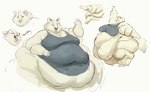 anthro arm_rolls back_rolls belly belly_rolls big_belly big_cheeks bottomless bra chubby_cheeks clothed clothing double_chin fat_rolls feeding female happy huge_belly huge_hips leg_rolls morbidly_obese morbidly_obese_anthro morbidly_obese_female obese obese_anthro obese_female open_mouth open_smile overweight overweight_anthro overweight_female shirt simple_background smile solo spoon_feeding standing tank_top topwear underwear wave white_background wide_hips cettus arctic_fox canid canine fox mammal true_fox 2021 multiple_images