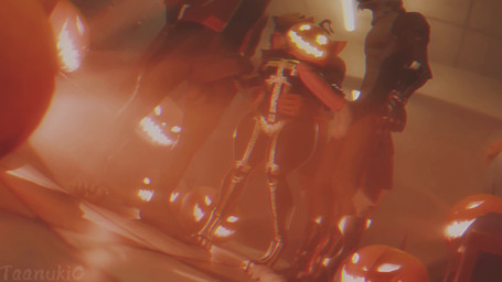 anthro dominant dominant_male female food for_a_head foursome fruit gangbang glowing glowing_eyes group group_sex larger_male latex male male/female plant pumpkin pumpkin_head sex size_difference smaller_female submissive submissive_female taanukic twilightv0ids_(modeler) epic_games fortnite meowscles spice_(fortnite) thunder_(fortnite) wendell_(fortnite) canid canine canis domestic_cat felid feline felis humanoid lizard mammal object_head reptile scalie wolf 3d_(artwork) 3d_animation animated blender_(artwork) digital_media_(artwork) hi_res short_playtime sound webm