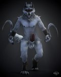 animal_genitalia animal_penis anthro areola balls black_sclera canine_genitalia canine_penis claws dual_holding erection fur genitals grey_body grey_fur holding_object holding_weapon knot looking_at_viewer male navel nude penis red_eyes sickle solo standing tail weapon kreic dreamworks puss_in_boots_(dreamworks) death_(puss_in_boots) canid canine canis mammal wolf 2023 3d_(artwork) 4:5 absurd_res alternate_version_at_source digital_media_(artwork) hi_res