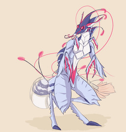 animal_genitalia antennae_(anatomy) anthro anus biped bodily_fluids cloaca digitigrade egg egg_inflation genitals hyper hyper_inflation inflation inside male oviposition pregnant pregnant_anthro pregnant_male rapid_pregnancy solo plaguetastic aquatic arthropod crustacean shrimp animated male_(lore)