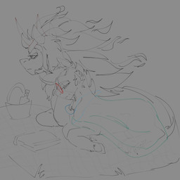 beard bedding blanket book cape cloak clothing cuddling duo eyewear facial_hair feral flowing_hair flowing_mane glasses hair hooves horn looking_away lying male male/male mane nerd picnic reading reading_book relaxing size_difference fangyy friendship_is_magic hasbro my_little_pony mythology king_sombra_(mlp) sunburst_(mlp) equid equine horse mammal mythological_creature mythological_equine pony unicorn 1:1 2024 absurd_res comic digital_drawing_(artwork) digital_media_(artwork) hi_res sketch