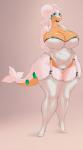 2017 absurd_res anthro anthrofied big_breasts big_butt blush bonita_(deadpliss) breasts butt clothing curvy_figure deadpliss digital_media_(artwork) dragon eyeshadow female garter_straps gastropod generation_6_pokemon goodra green_eyes hi_res huge_breasts legwear lingerie lips looking_at_viewer makeup mewpan mollusk multicolored_body multicolored_skin mythological_creature mythological_scalie mythology nintendo non-mammal_breasts orange_body orange_skin pokemon pokemon_(species) pokemorph scalie slightly_chubby smile solo standing stockings tail thick_thighs thigh_highs two_tone_body two_tone_skin voluptuous white_body white_skin wide_hips