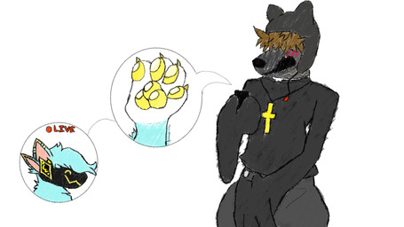 blue_body blue_fur blue_hair blush blush_lines bodily_fluids brown_hair clothing cum cum_in_clothing duo ejaculation femboy femboy/femboy fur genital_fluids grey_body grey_fur hair hat headgear headwear leggings legwear machine male male/male masturbation pastor paws smile surprised wide_hips yellow_paws chillfur3 festive_winter misha_(chilldev) humanoid hyena mammal protogen 16:9 animated hi_res widescreen