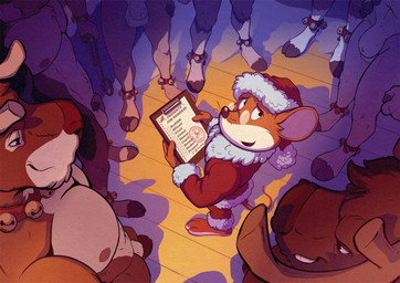 animal_genitalia anthro balls clipboard clothing costume eyewear genitals glasses group male male/male santa_costume sheath leo-artis geronimo_stilton_(series) geronimo_stilton rudolph_the_red-nosed_reindeer deer mammal mouse murid murine new_world_deer reindeer rodent 2025 hi_res