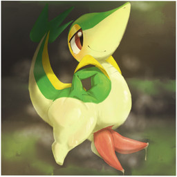 2_penises big_butt bodily_fluids border butt cum genital_fluids genitals leaking_cum male multi_genitalia multi_penis musk penis sweat white_border .f_9578 nintendo pokemon generation_5_pokemon pokemon_(species) snivy 1:1 hi_res