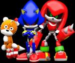 ambiguous_gender anthro group looking_at_viewer machine plushie simple_background transparent_background nibroc-rock sega sonic_the_hedgehog_(series) metal_knuckles metal_sonic tails_doll android animate_inanimate canid canine echidna eulipotyphlan fox hedgehog living_plushie mammal monotreme robot 3d_(artwork) alpha_channel digital_media_(artwork)