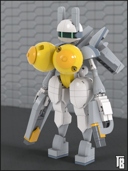 3_fingers anthro big_breasts black_border border breasts cybernetics female fingers futuristic genitals glowing glowing_eyes gun huge_breasts hyper hyper_breasts industrial lego_brick machine military model_kit nipples nude nude_female ranged_weapon rev-rabbit robotic solo synthetic vulva weapon white_body thiccbrick lego robot_anthro 3:4 3d_(artwork) digital_media_(artwork) hi_res